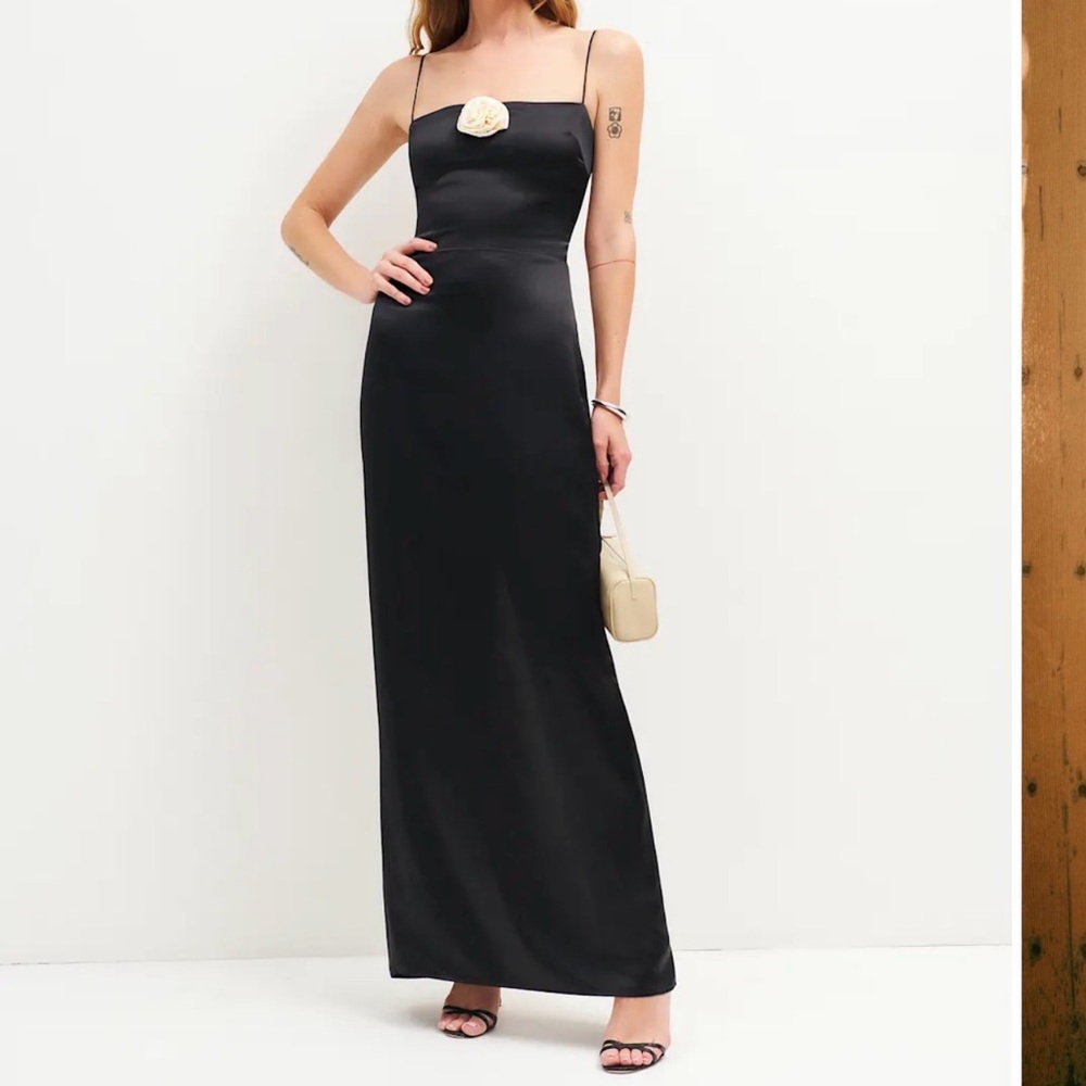 Reformation Frankie Silk Dress